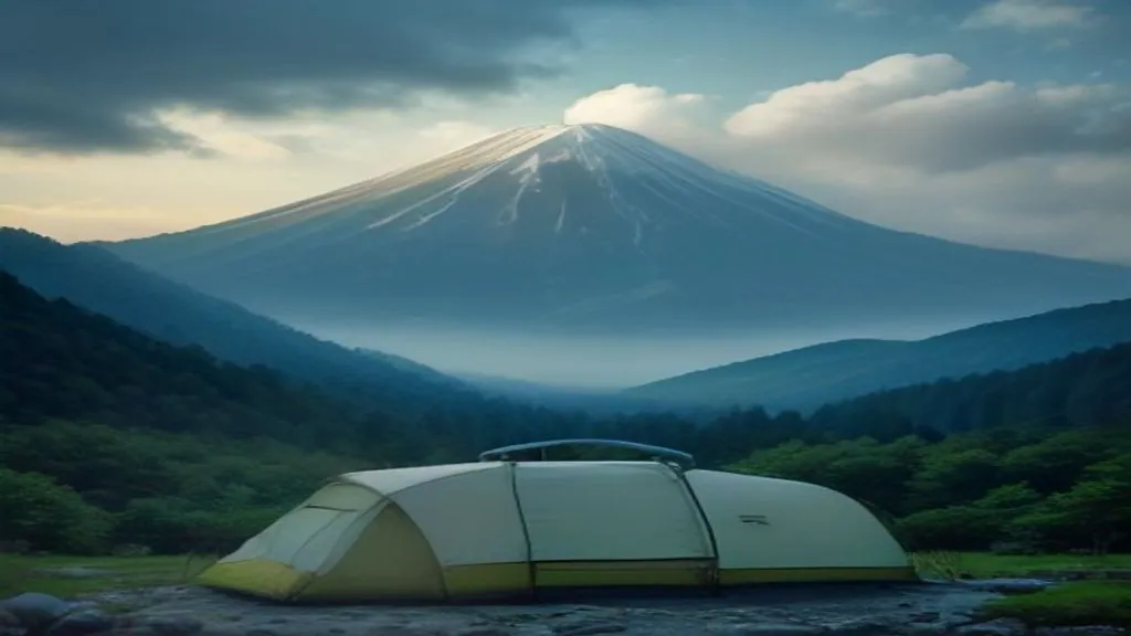 Finding a Base Campsite on the Map — illustration