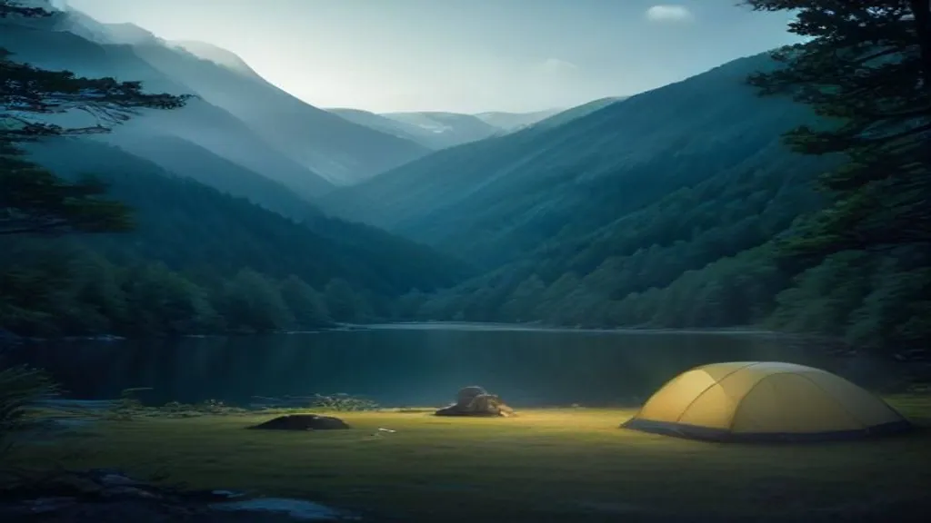 Finding and booking a campsite — illustration